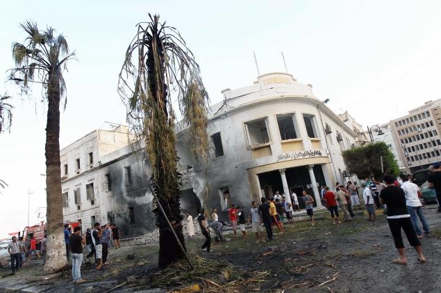 An explosion rocked a foreign ministry building in Benghazi on Sept. 11 — the one-year anniversary of the attack on a U.S. consulate there that killed four Americans, including U.S. Ambassador Chris Stevens.