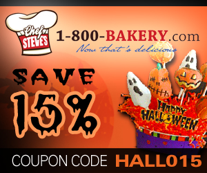 15% Off Halloween Treats at 1-800-Bakery