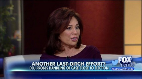 judgejeaninepirro2_small Judge Jeanine: DOJ Probe of Comey Is 'Nonsense,' Lynch Should Be the Target Justice  