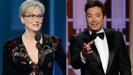 streepfallon_small Meryl Streep, Jimmy Fallon and more use Golden Globes stage to slam Trump Liberals  