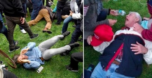 leftwingers_small Bay Area Trump Event Marred By Violent Clashes With Left Wing Protesters Liberals  