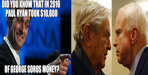 paulryansoros2_small To Make America Great Again, Paul Ryan and John McCain Both Must Go Republicans  