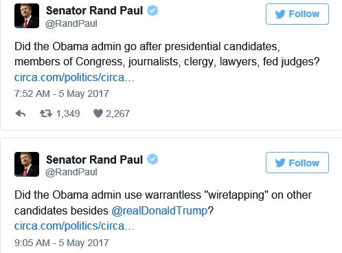 rptweets_small Rand Paul Hints He May Have Been Surveilled by Obama in 2016 Headlines  